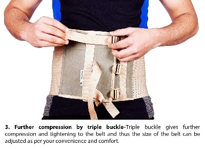Picture of Abdominal Belt after delivery Tummy Reduction Trimmer Belly Binder Stomach belt Waist belt for Women & Men Abdomen