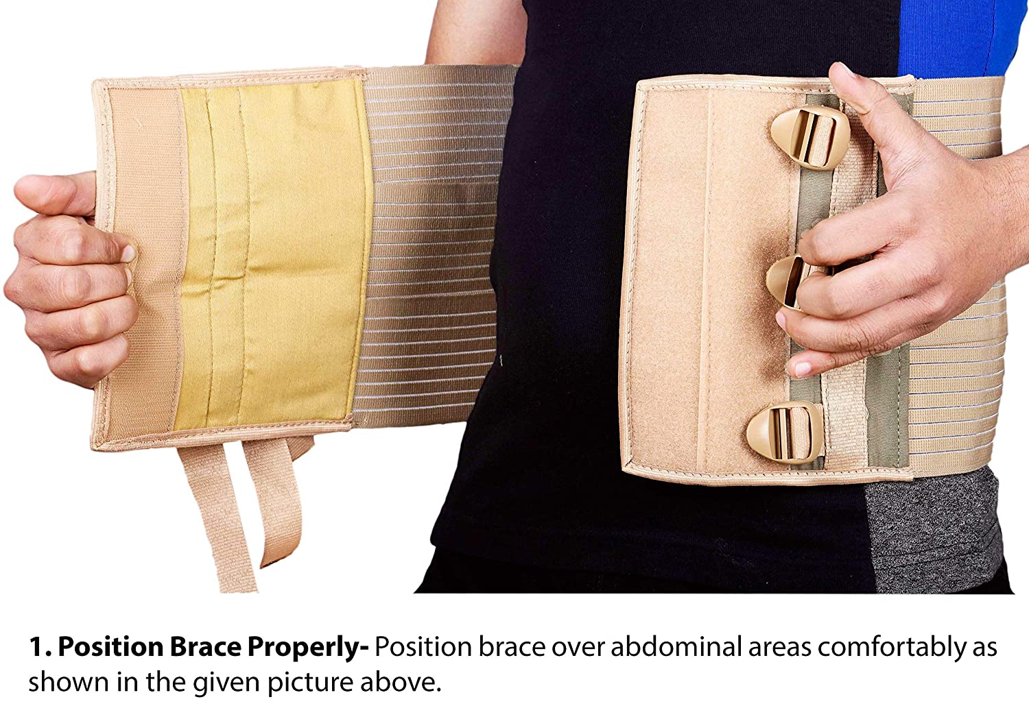 Picture of Abdominal Belt after delivery Tummy Reduction Trimmer Belly Binder Stomach belt Waist belt for Women & Men Abdomen