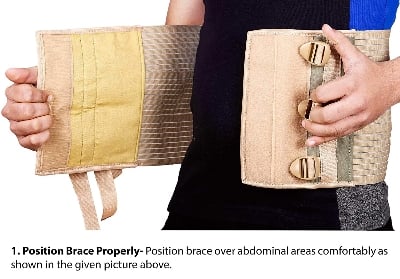 Picture of Abdominal Belt after delivery Tummy Reduction Trimmer Belly Binder Stomach belt Waist belt for Women & Men Abdomen