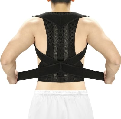 Picture of Aptoco Posture Corrector Back Posture Brace Clavicle Support Stop Slouching and Hunching Adjustable Back Trainer