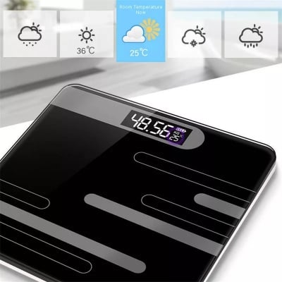 Picture of Body Fat Scale Floor Scientific Smart Electronic LED Digital Body Weight Bathroom Balance Weighing Scales Glass Floor Scales