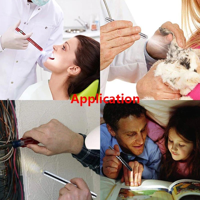 Picture of Medical Flashlight Lanterna With Pupil Gauge LED Pen Light Torch Lamp Outdoor Camping Work Light For Doctor Nurse Diagnostic