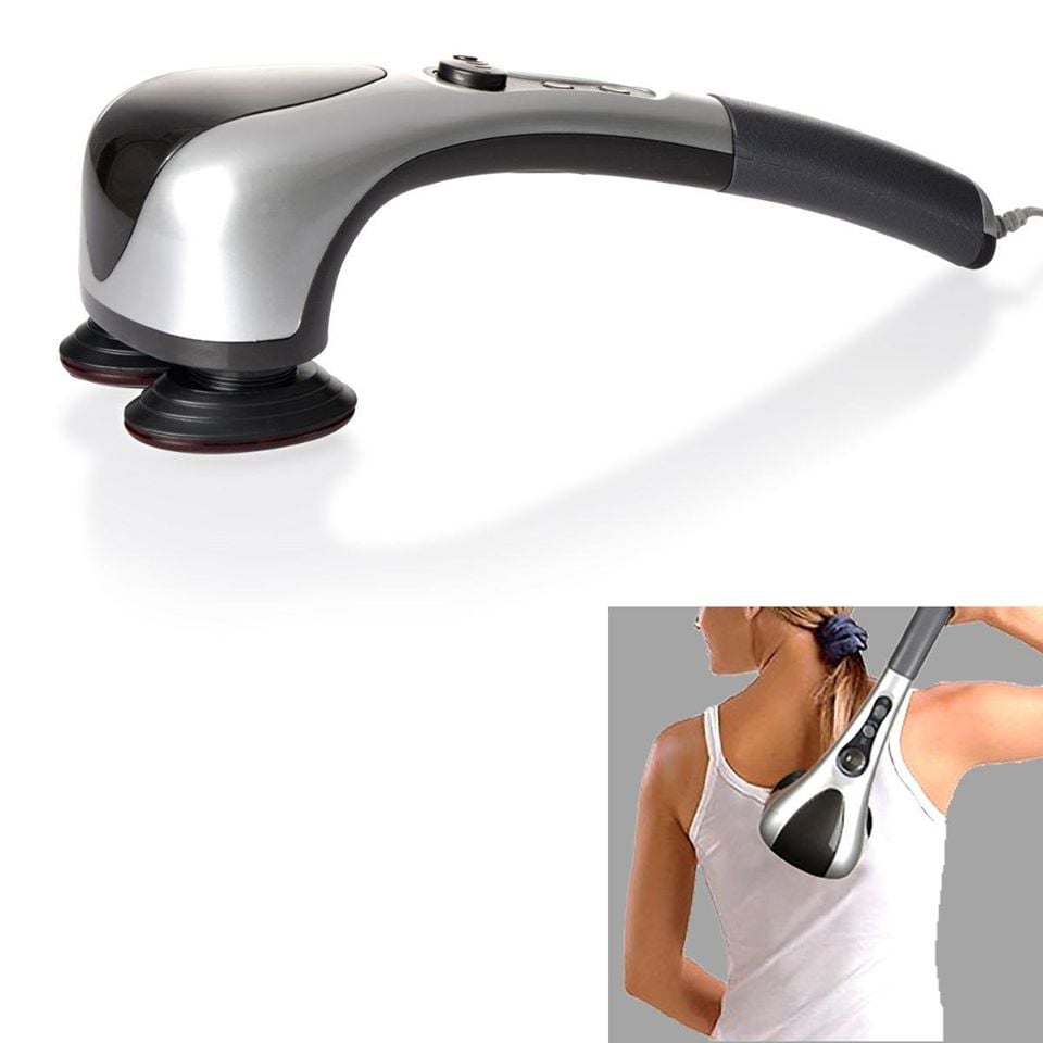 Picture of Powerful Electric Double Head Hammerpro Body Massager for Pain Relief/Acupressure Dual Hand Dolphin Double Point Body Massager