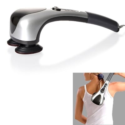 Picture of Powerful Electric Double Head Hammerpro Body Massager for Pain Relief/Acupressure Dual Hand Dolphin Double Point Body Massager