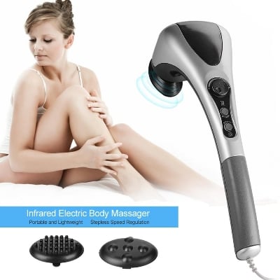 Picture of Powerful Electric Double Head Hammerpro Body Massager for Pain Relief/Acupressure Dual Hand Dolphin Double Point Body Massager