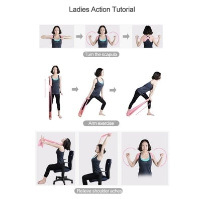 Picture of 10pcs Resistance Bands Fitness Rubber band for Yoga Pilates Training Expander Elastic Strength Loop Bands for Crossfit Gym