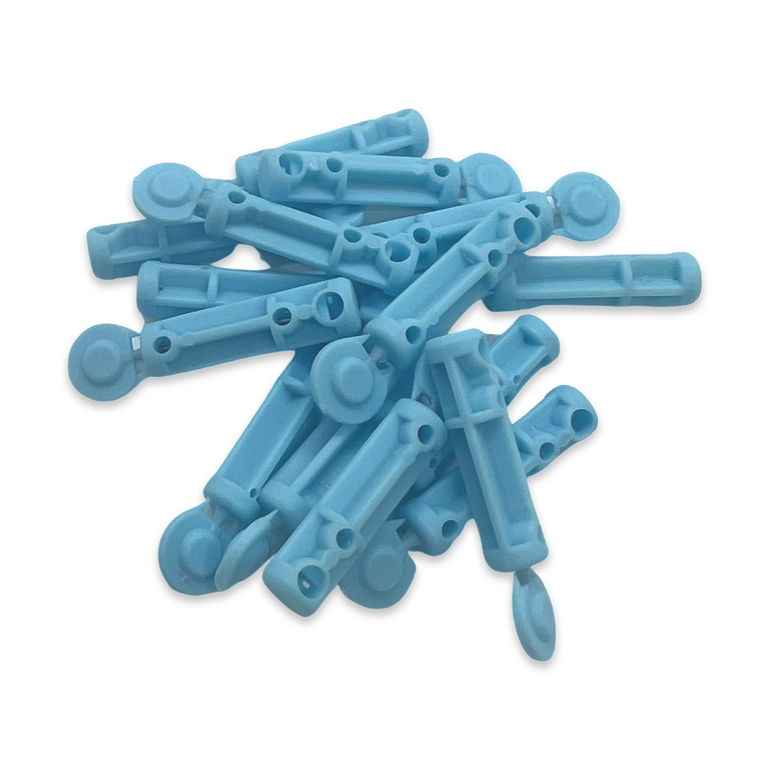 Picture of 100PCS Per BOX Blood Glucose Sterile Lancet With Scure Cap Blood Glucose Meter Accessories 28G - Hand