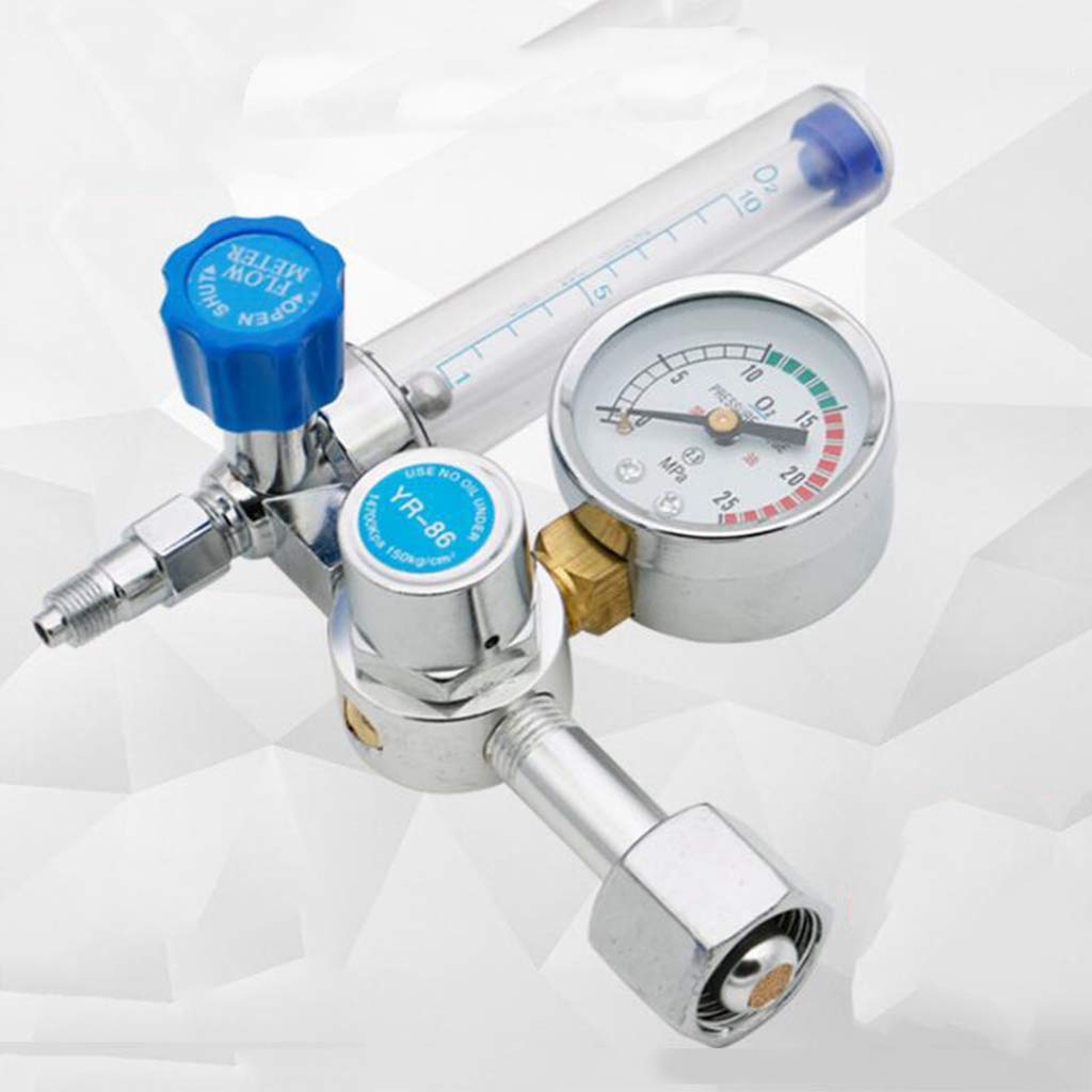 Picture of Oxygen Flowmeter Made of Metal, Manually Control Oxygen Flow