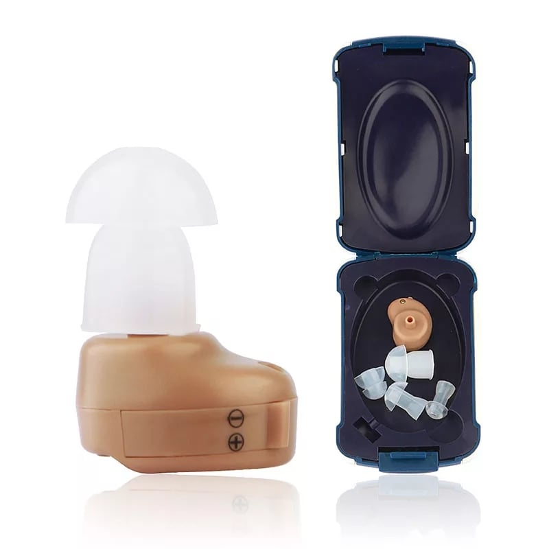 Picture of Portable Mini Hearing Aid Sound Amplifier For Deaf Elderly Battery Invisible Small Ear Hearing Aids Ear Care Tool