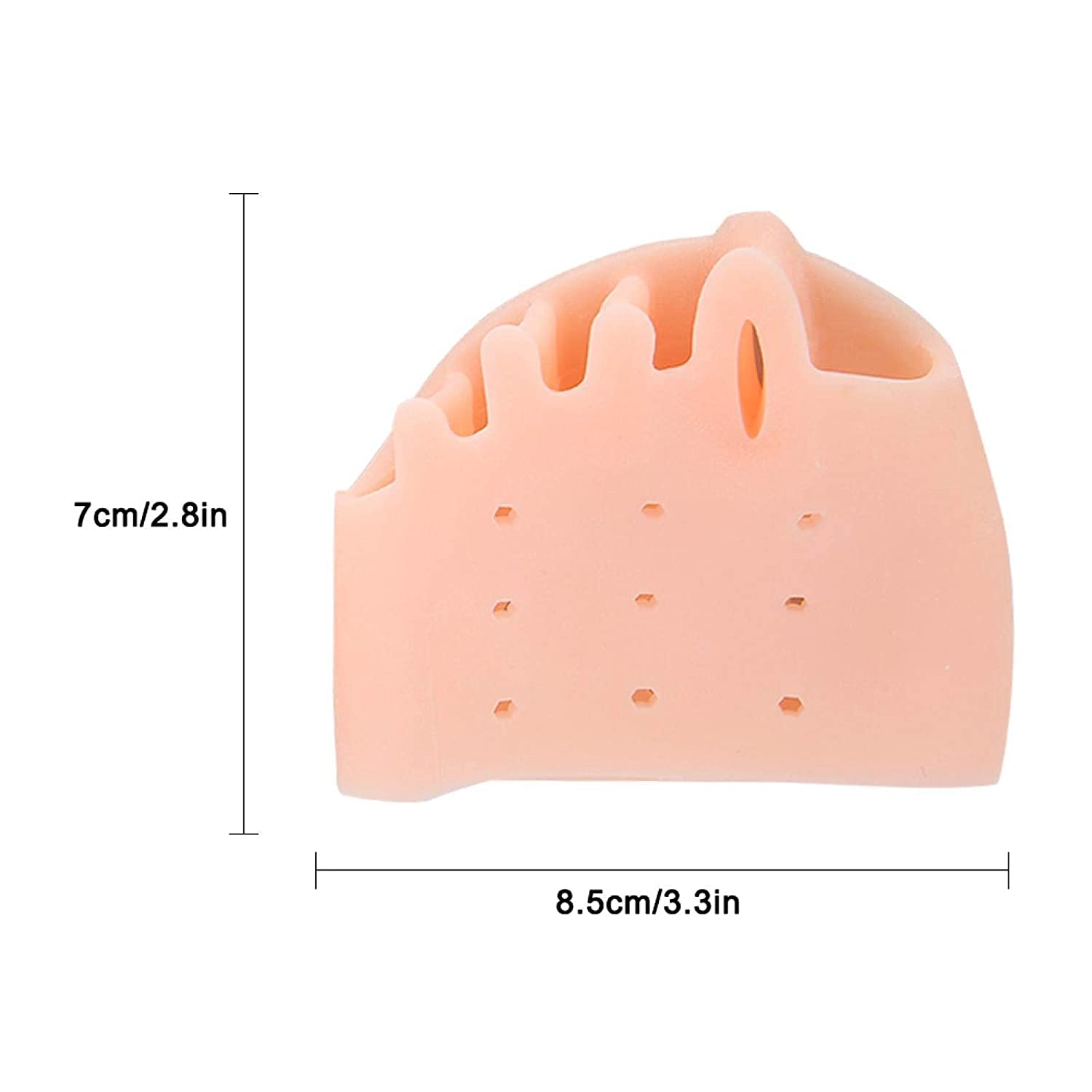 Picture of Bunion Pads & Toe Orthotics Thumb Big Bone Orthotics 2 Pieces Toe Separators Bunion Corrector for Straightener of Hallux Valgus and Pain reliever (1 Pair)