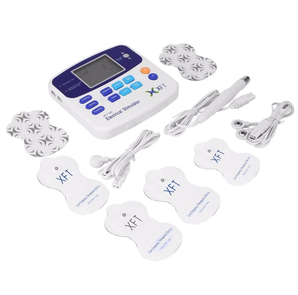Picture of Professional XFT-320 Electrical Stimulator Massager Dual Tens Machine With Pads Acupuncture pen Digital Body Massage Relaxation