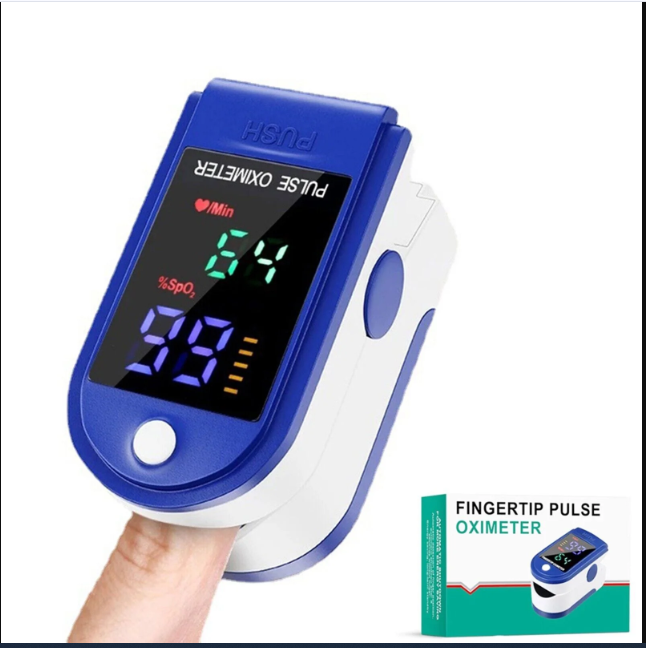 Picture of Pulse Oximeter Fingertip SpO2 Heart Rate Monitor with Battery