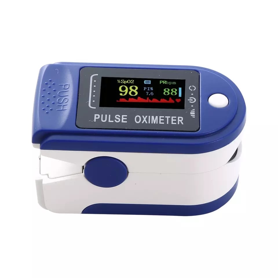 Picture of Pulse Oximeter Fingertip SpO2 Heart Rate Monitor with Battery
