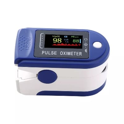 Picture of Pulse Oximeter Fingertip SpO2 Heart Rate Monitor with Battery