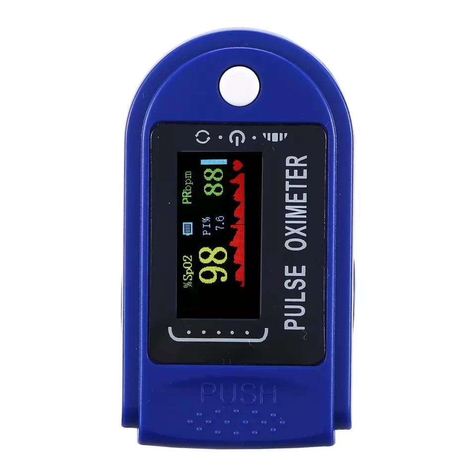 Picture of Pulse Oximeter Fingertip SpO2 Heart Rate Monitor with Battery
