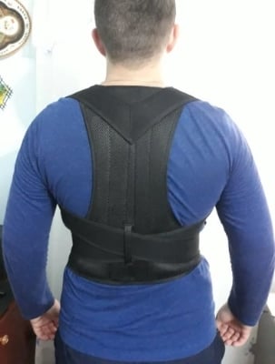 Picture of Aptoco Posture Corrector Back Posture Brace Clavicle Support Stop Slouching and Hunching Adjustable Back Trainer