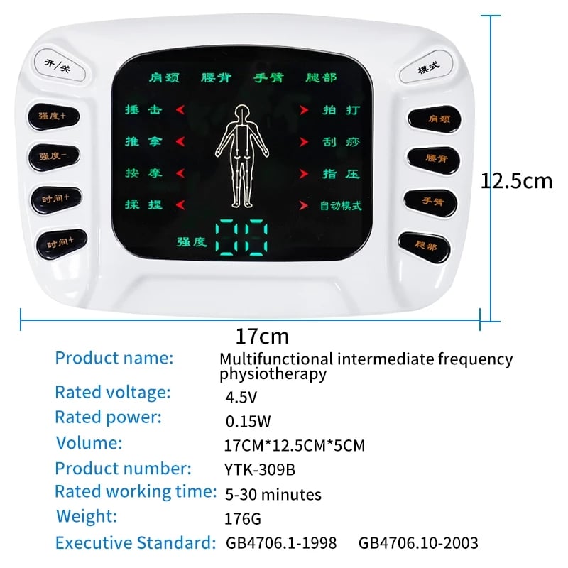 Picture of Healthy Care Full Body Tens Acupuncture Electric Therapy Massager Meridian Physiotherapy Muscle Stimulator Apparatus Slimming