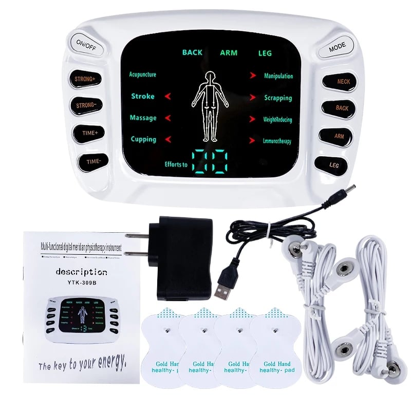 Picture of Healthy Care Full Body Tens Acupuncture Electric Therapy Massager Meridian Physiotherapy Muscle Stimulator Apparatus Slimming