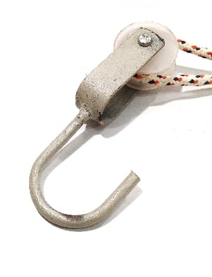 Picture of Overhead Hand Shoulder Pulley Equipment Kit With Rope For Home Gym Exercise & Physical Therapy - Plastic Handle