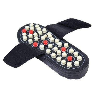 Picture of Spring Acupressure and Magnetic Therapy Accu Paduka Slippers for Full Body Blood Circulation Natural Leg Foot Massager Slippers For Men and Women ( Unisex )