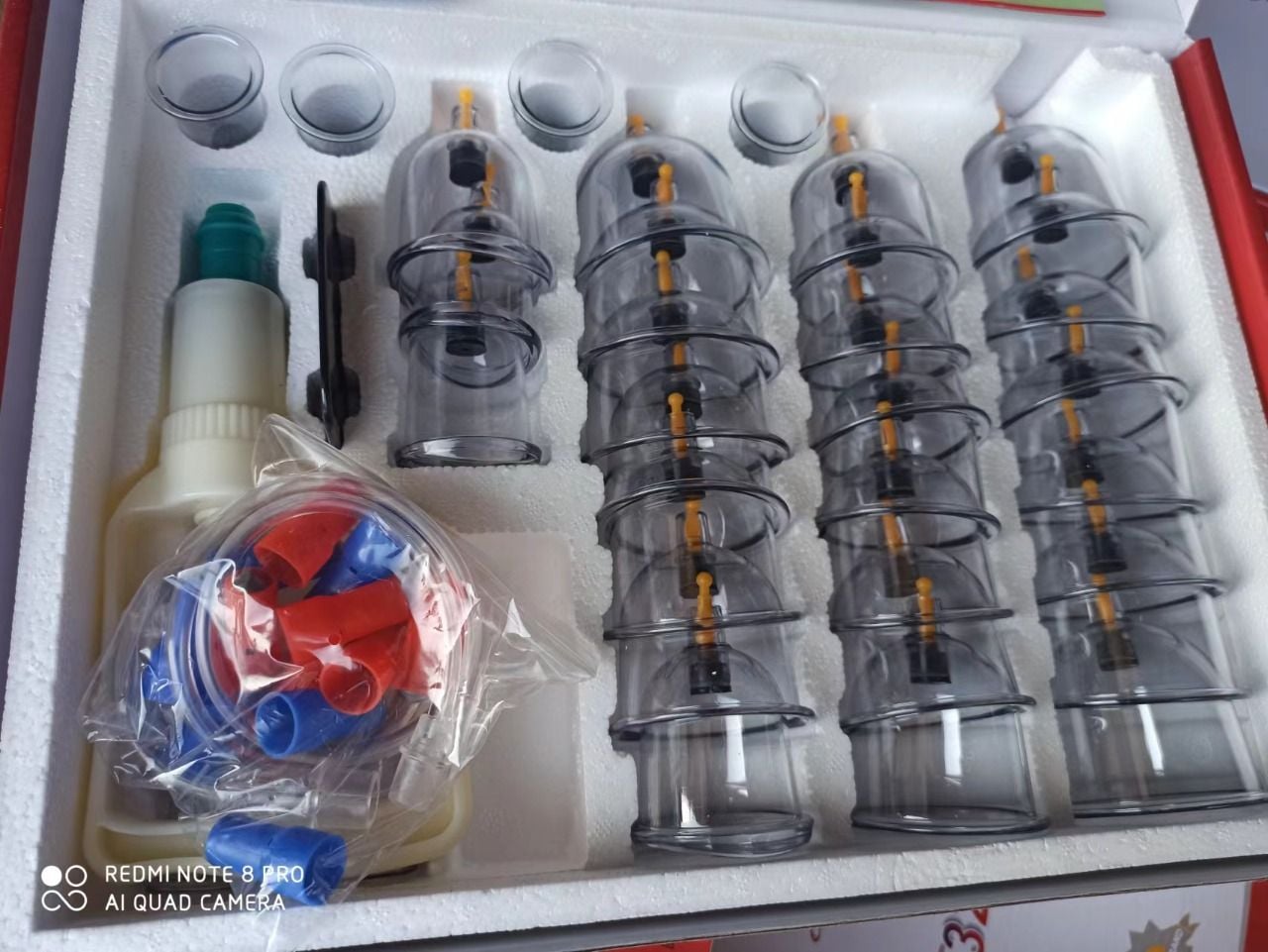 Picture of 32 Vacuum Cups Chinese Medicine Magnet Therapy Cupping Set Acupuncture Massager hijama