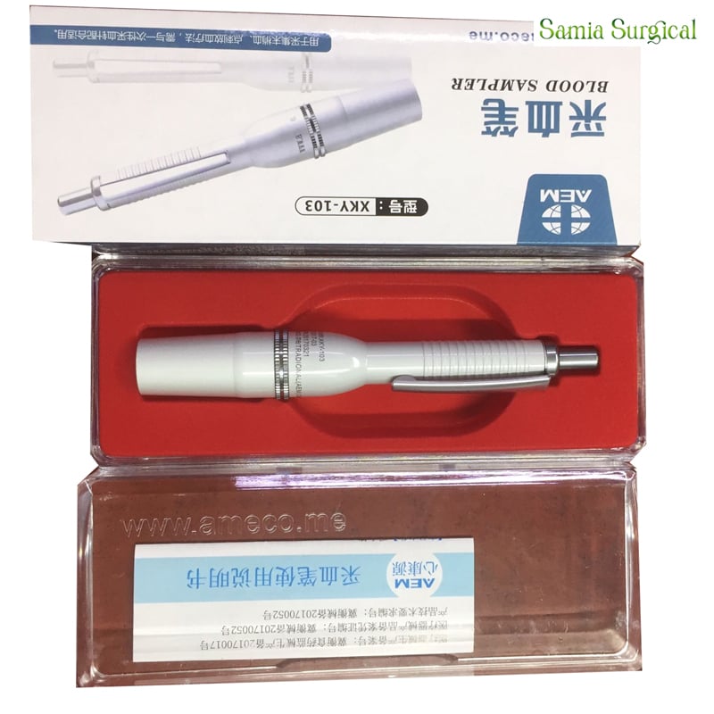 Picture of Stainless steel lancing pen lancet point pen hijama cupping bloodletting pen acupuncture massage 3Pin