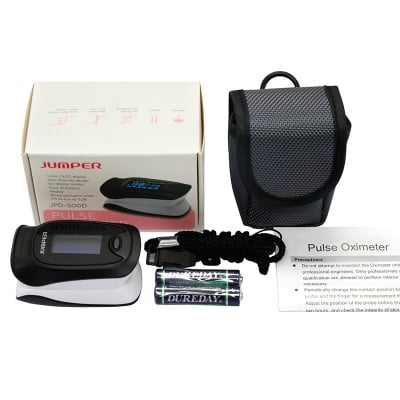 Picture of Jumper 500D Medical Portable Finger Pulse Oximeter Blood Oxygen Heart Rate Saturation Meter OLED Oximetro De Dedo Saturometro Monitor