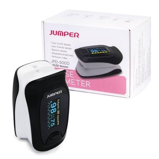 Picture of Jumper 500D Medical Portable Finger Pulse Oximeter Blood Oxygen Heart Rate Saturation Meter OLED Oximetro De Dedo Saturometro Monitor