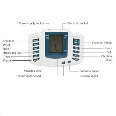 Picture of Physiotherapy Massage Machine with 4 Pads Body Pain Relief Therapy Stroke Machine