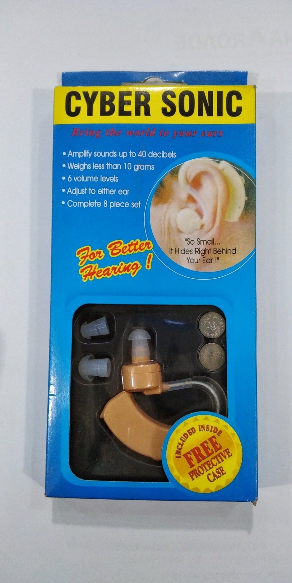 Picture of Portable Hearing Aid Mini Ear Sound Amplifier Adjustable Ear Hearing Amplifier Aid Kit Tone Hearing Aids for the Deaf/Elderly