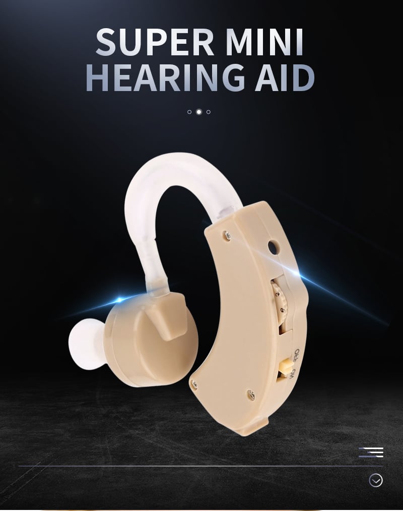 Picture of Mini Hearing Aid Portable Ear Sound Amplifier Adjustable Ear Hearing Amplifier Aid Kit Tone Hearing Aids for the Deaf Elderly