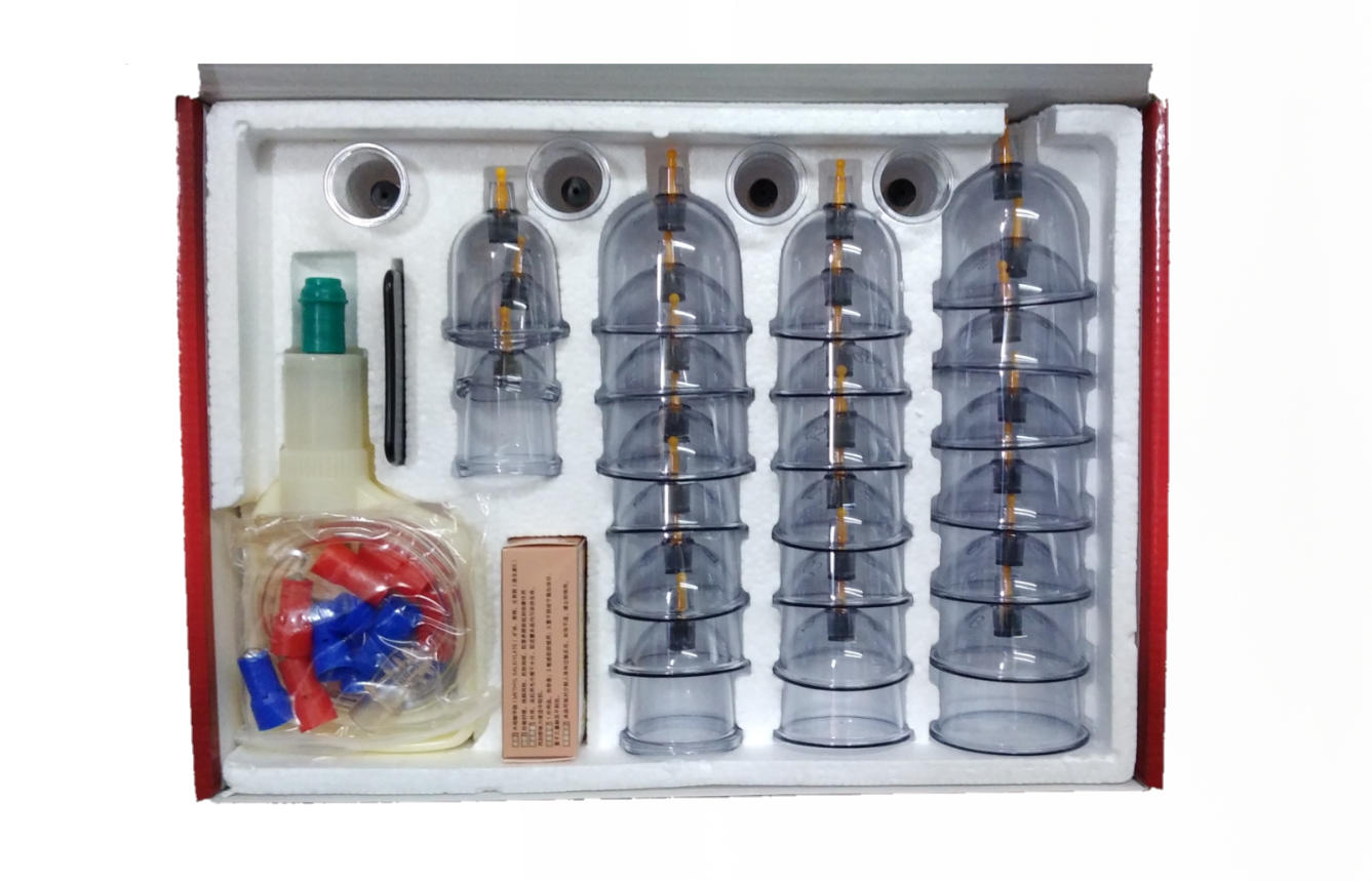 Picture of 32 Vacuum Cups Chinese Medicine Magnet Therapy Cupping Set Acupuncture Massager hijama