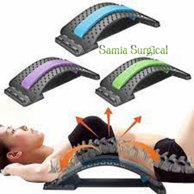 Picture of Lumbar Back Pain Relief Device, Lumbar Back Stretcher, for Lower and Upper Back Massager and Support,Lumbar Support for Office Chair (BACK TOOL, Black)