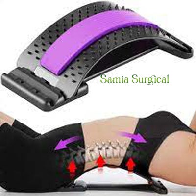 Picture of Lumbar Back Pain Relief Device, Lumbar Back Stretcher, for Lower and Upper Back Massager and Support,Lumbar Support for Office Chair (BACK TOOL, Black)