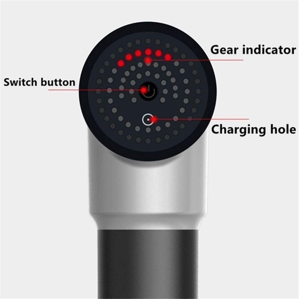 Picture of Massager Machine Tissue Muscle Massager Muscle Pain Body Relaxation Slimming Shaping Pain Relief 6 Speed for Pain and Stress Relief with 4 Massage Head, 1Pc (Random Color)