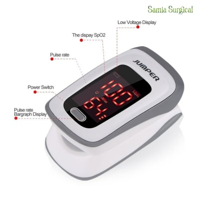 Picture of Jumper JPD-500E (LED Version) Fingertip Pulse Oximeter Orgina - Hand