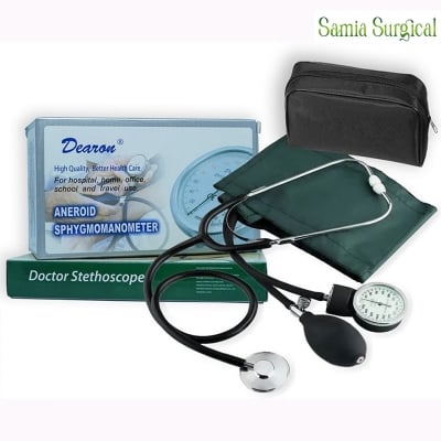 Picture of Dearon Analog BP Machine Set With Stethoscope - Hand