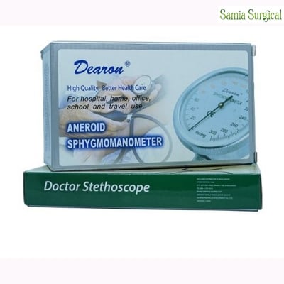 Picture of Dearon Analog BP Machine Set With Stethoscope - Hand
