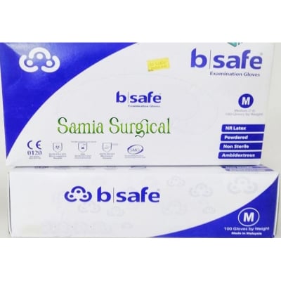 Picture of b-safe Hand Gloves Latex Examination Powdered 100pcs