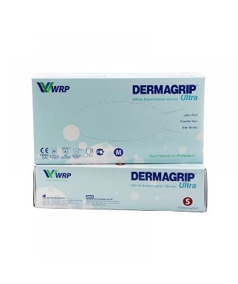 Picture of DERMAGRIP Powder Free Blue Nitrile Hand Gloves (100pcs 1box)