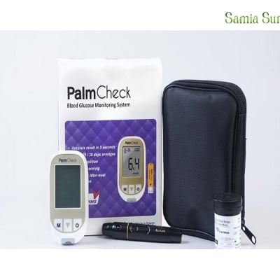 Picture of Palm Check Glucometer With Better Accuracy - Hand