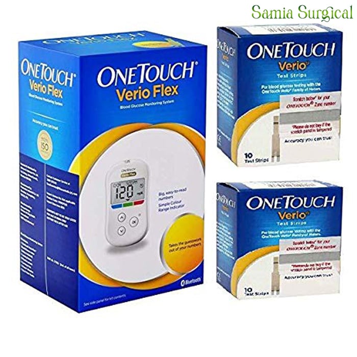 Picture of OneTouch Verio Flex Blood Glucose Test Meter - Hand