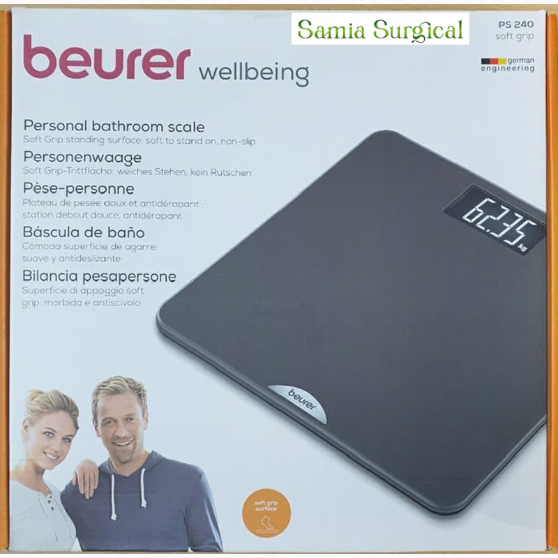 Picture of beurer Weight Scale DigitalPS Black-PS240