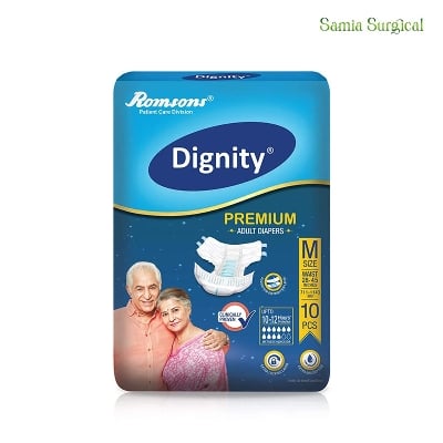 Picture of ROMSONS DIGNITY MAGNA LARGE ADULT DIAPERS -10 Medium And Large Madum