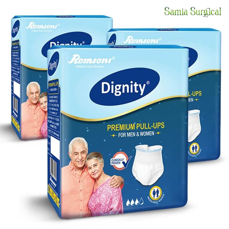 Picture of ROMSONS DIGNITY MAGNA LARGE ADULT DIAPERS -10 Medium And Large Madum