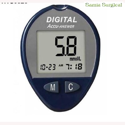 Picture of Accu-Answer Digital Blood Glucose Meter with 10pcs strip - Hand