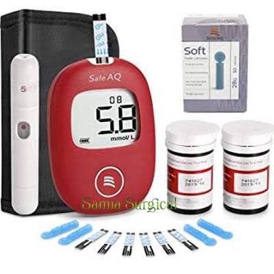 Picture of Sinocare Safe AQ Smart Glucometer Blood Glucose / Suger Test Meter Diabetes Test Machine Blood Glucose Monitoring System by Honestime
