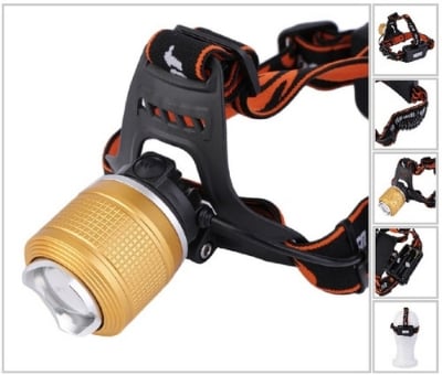 Picture of Hi quality Rechargeable LED Headlight dual light zoom headlamp for cycling bike riding