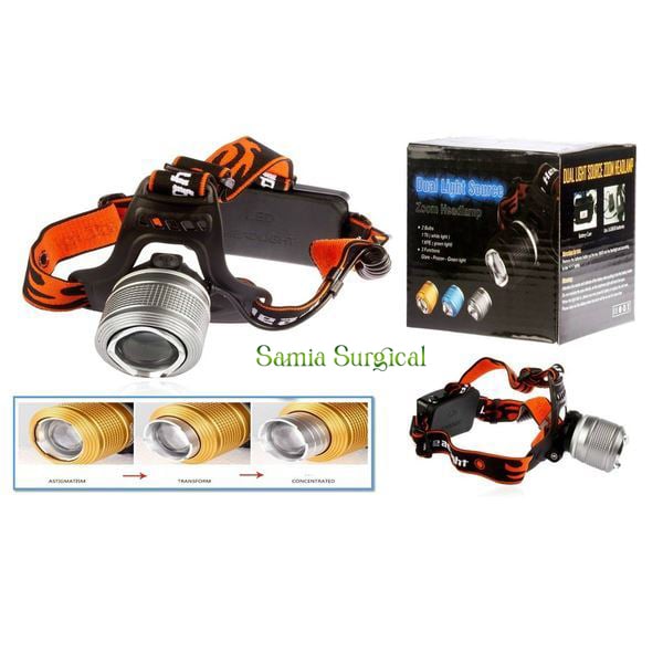 Picture of Hi quality Rechargeable LED Headlight dual light zoom headlamp for cycling bike riding