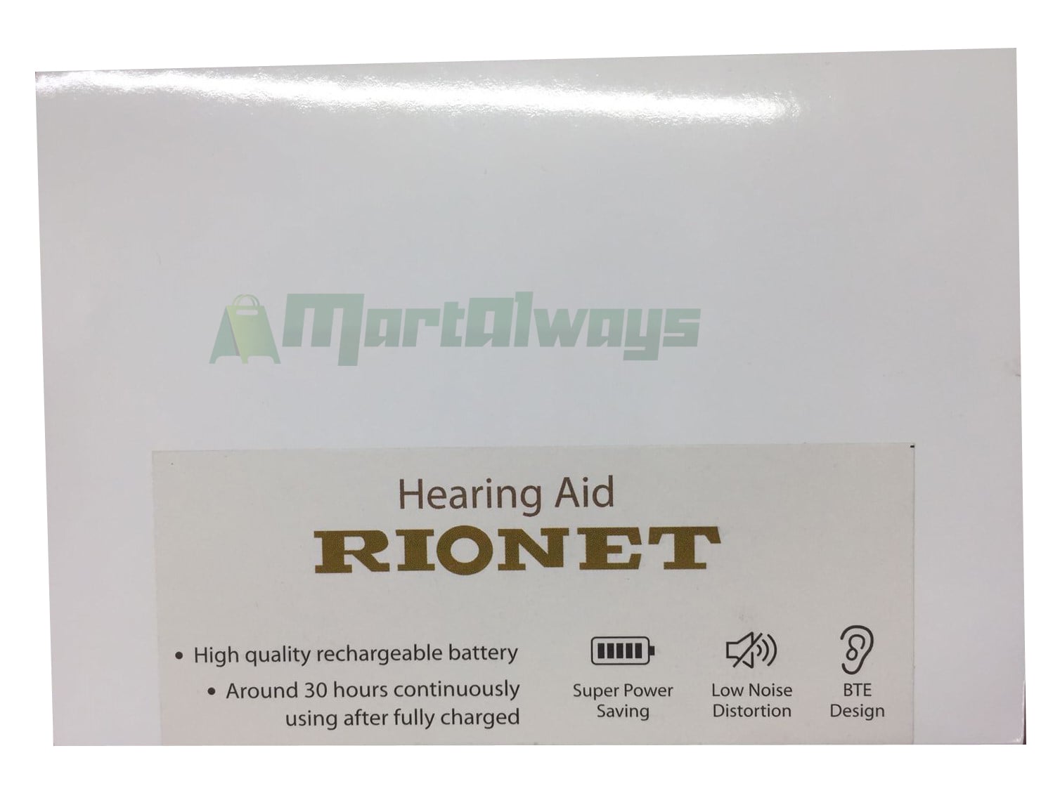 Picture of Rechargeable Hearing Aid Rionet  Gulden - Silver